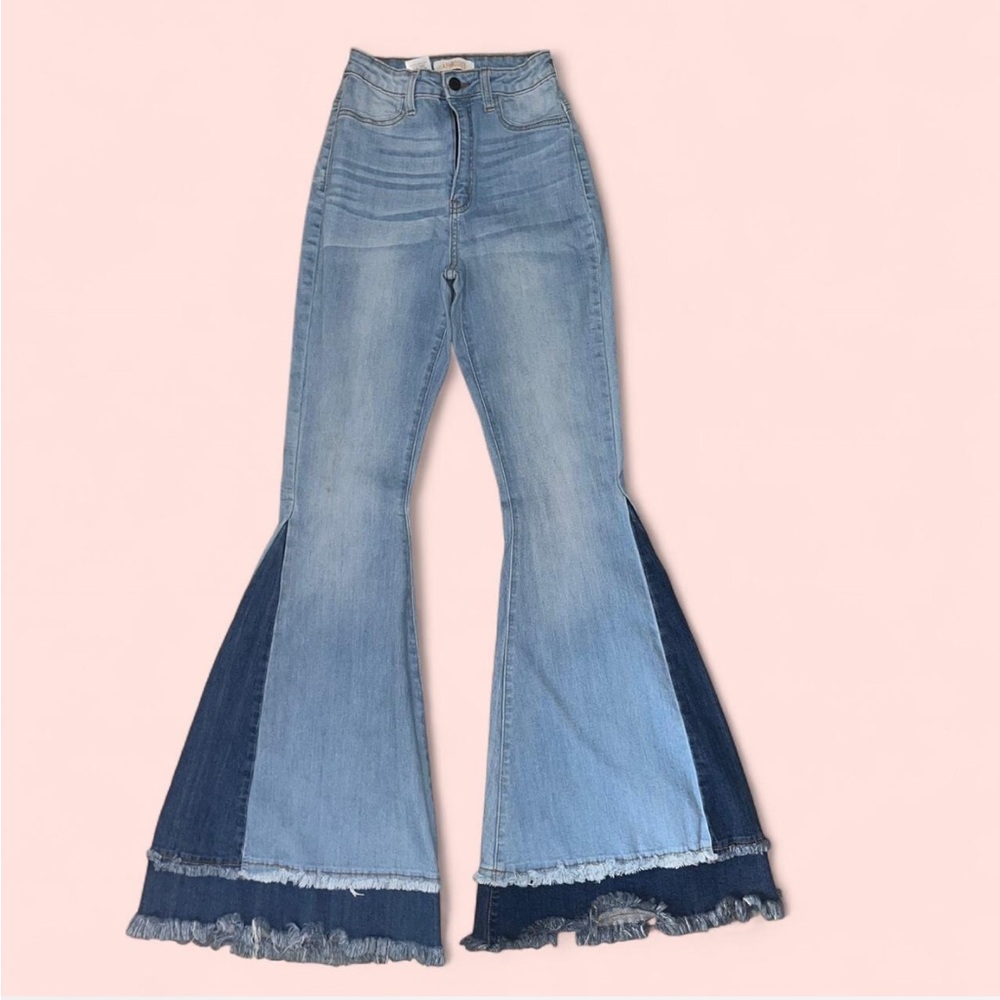 Stylish Blue Flared Jeans